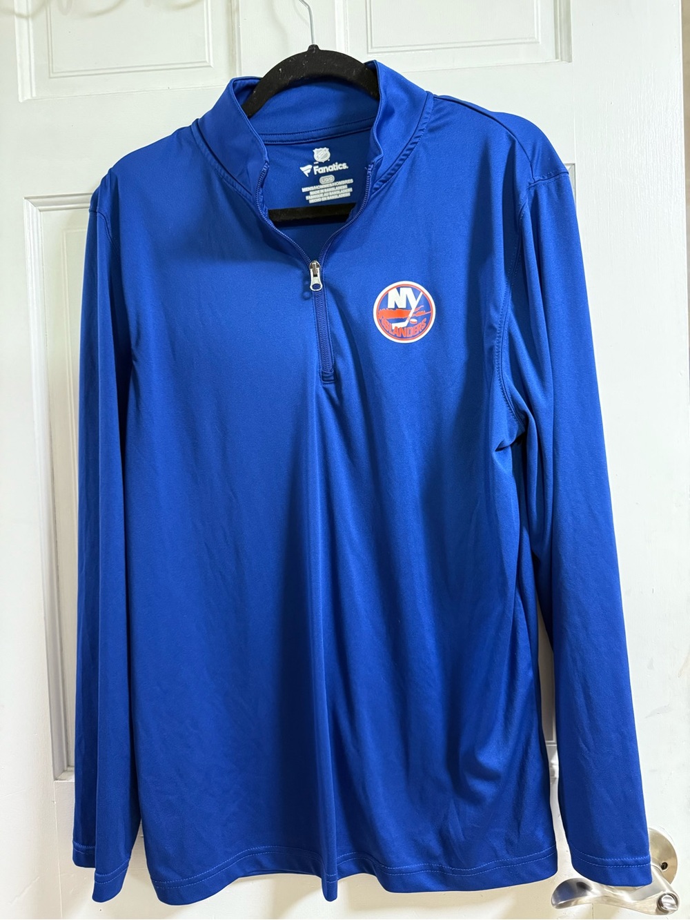 Fanatics Men’s New York Islanders Royal Blue Quarter-Zip Pullover Size Large